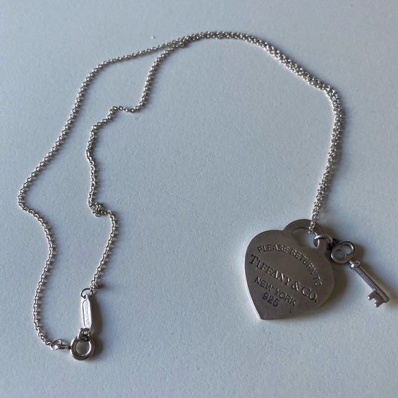 Tiffany & Co Heart Tag and Key Necklace - Picture 2 of 6
